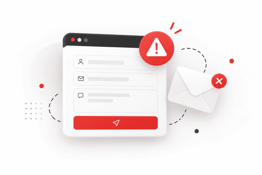 Formulaire de contact qui ne fonctionne plus